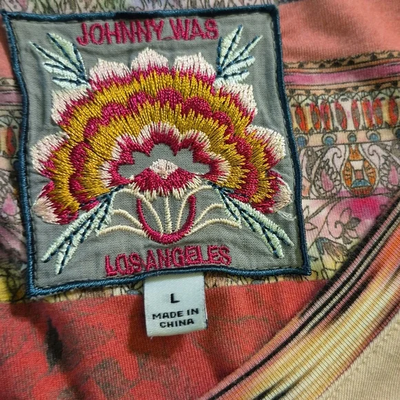 Johnny Was Womens Angelica Stripe 95% ,bamboo/5% Spandex.(#1691) Sz.L #J17121C - Picture 7 of 12